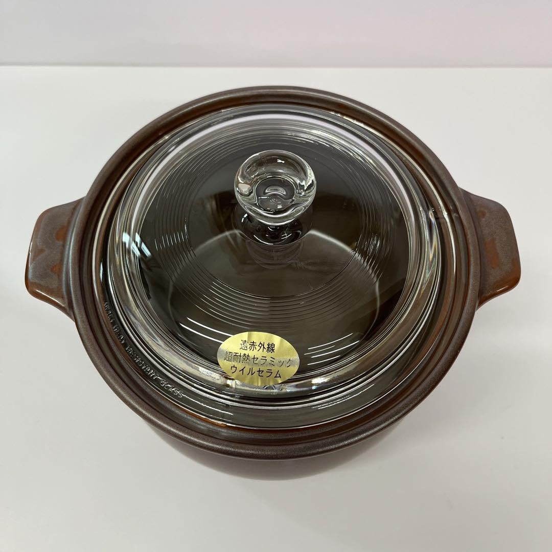 Amazon | 平吉窯 ウイルセラム ごはん 鍋 3合 遠赤外線 超耐熱